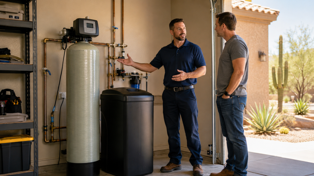 Water softener cost breakdown for Queen Creek and Phoenix Metro Arizona 2025–2026